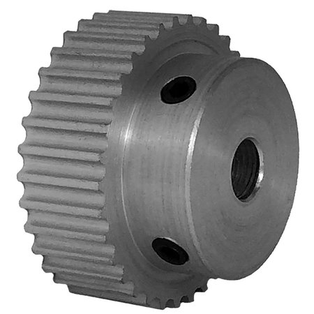 B B MANUFACTURING 34-3P06-6A3, Timing Pulley, Aluminum, Clear Anodized,  34-3P06-6A3